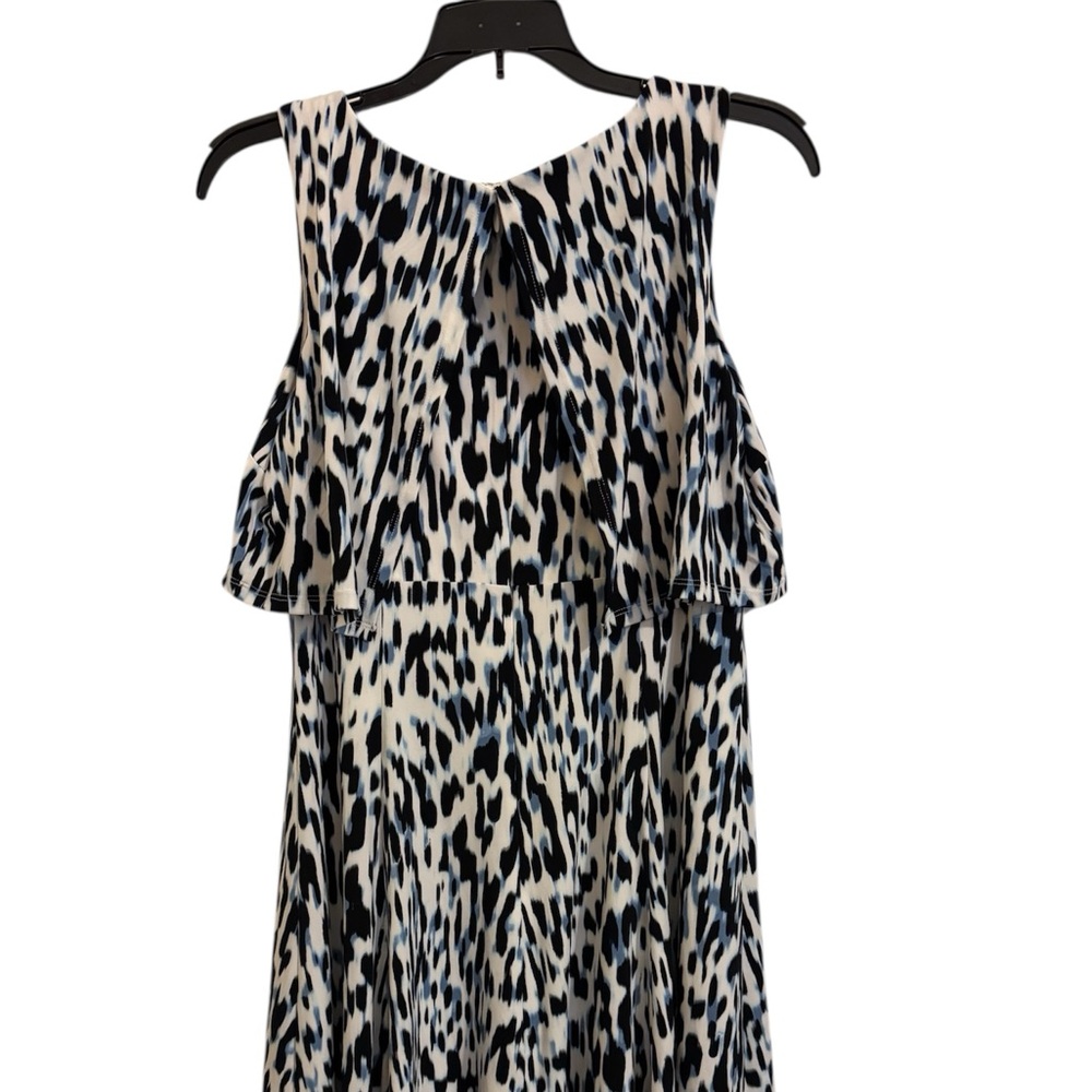 Alfani Black and Blue Animal Print Dress